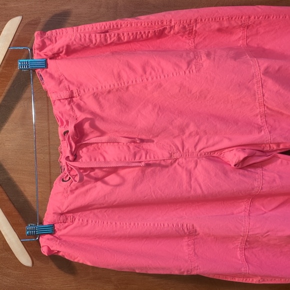 Sundance Rippling Tides Cotton High Rise Utility Pants in Coral Size XL - Picture 4 of 10